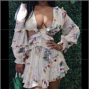 women’s sexy floral mini dress